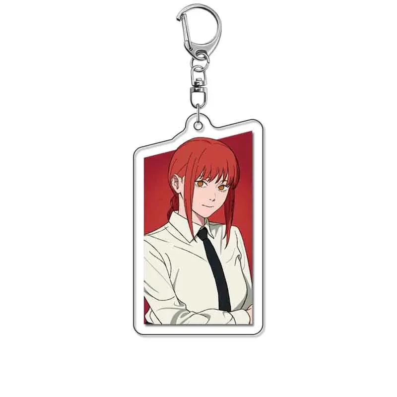 Fashion Anime Pochita Makima Denji Figure Acrylic Keychain Chainsaw Man Cartoon Characters Móc Treo Đeo Thoại, Standee, Móc Khoá In Theo Yêu Cầu, Chất Liệu Mica Dày 4mm, Kích Thước 5.5 Cm, Có In Test Mẫu