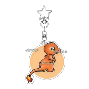 Fashion Anime Pocket Monsters Mewtwo Charmander Bulbasaur Character Acrylic Keychain Cartoon Móc Treo Đeo Thoại, Standee, Móc Khoá In Theo Yêu Cầu, Chất Liệu Mica Dày 4mm, Kích Thước 5.5 Cm, Có In Test Mẫu