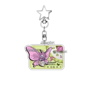 Fashion Anime Venonat Venomoth Parasect Paras Pocket Monsters Cartoon Acrylic Keychain Móc Treo Đeo Thoại, Standee, Móc Khoá In Theo Yêu Cầu, Chất Liệu Mica Dày 4mm, Kích Thước 5.5 Cm, Có In Test Mẫu