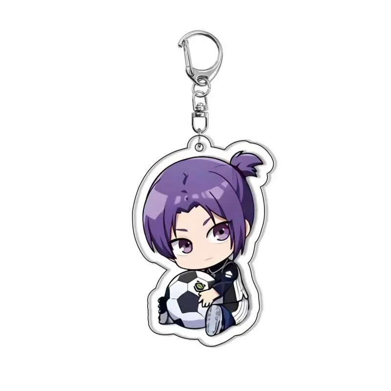 Fashion Blue Lock Anime Isagi Yoichi Bachira Meguru Kawaii Cartoon Acrylic Keychain Students Móc Treo Đeo Thoại, Standee, Móc Khoá In Theo Yêu Cầu, Chất Liệu Mica Dày 4mm, Kích Thước 5.5 Cm, Có In Test Mẫu