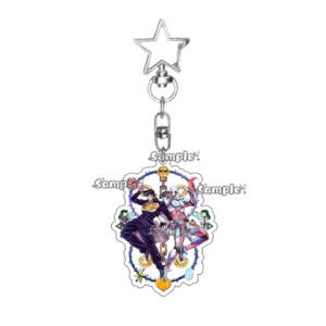 Fashion Crazy Diamond Anime Character Figure Acrylic Keychain Women Men Cartoon Accessory Móc Treo Đeo Thoại, Standee, Móc Khoá In Theo Yêu Cầu, Chất Liệu Mica Dày 4mm, Kích Thước 5.5 Cm, Có In Test Mẫu
