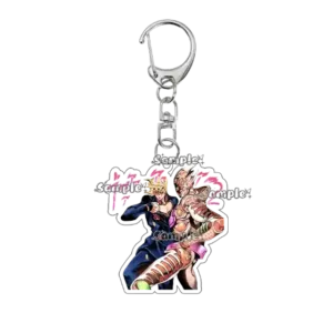 Fashion Crazy Diamond Anime Character Figure Acrylic Keychain Women Men Cartoon Accessory Móc Treo Đeo Thoại, Standee, Móc Khoá In Theo Yêu Cầu, Chất Liệu Mica Dày 4mm, Kích Thước 5.5 Cm, Có In Test Mẫu