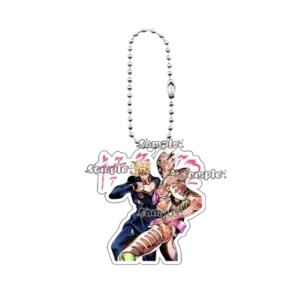 Fashion Crazy Diamond Anime Character Figure Acrylic Keychain Women Men Cartoon Accessory Móc Treo Đeo Thoại, Standee, Móc Khoá In Theo Yêu Cầu, Chất Liệu Mica Dày 4mm, Kích Thước 5.5 Cm, Có In Test Mẫu