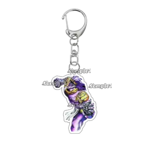 Fashion Crazy Diamond Anime Character Figure Acrylic Keychain Women Men Cartoon Accessory Móc Treo Đeo Thoại, Standee, Móc Khoá In Theo Yêu Cầu, Chất Liệu Mica Dày 4mm, Kích Thước 5.5 Cm, Có In Test Mẫu