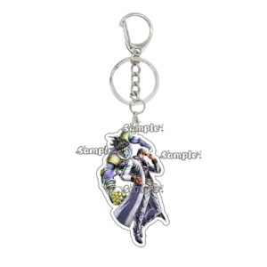 Fashion Crazy Diamond Anime Character Figure Acrylic Keychain Women Men Cartoon Accessory Móc Treo Đeo Thoại, Standee, Móc Khoá In Theo Yêu Cầu, Chất Liệu Mica Dày 4mm, Kích Thước 5.5 Cm, Có In Test Mẫu