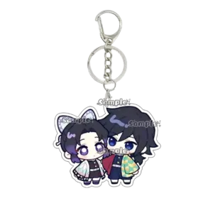 Fashion Kochou Shinobu Nezuko Tsuyuri Anime Characters Acrylic Keychain Jewelry Ornaments Móc Treo Đeo Thoại, Standee, Móc Khoá In Theo Yêu Cầu, Chất Liệu Mica Dày 4mm, Kích Thước 5.5 Cm, Có In Test Mẫu