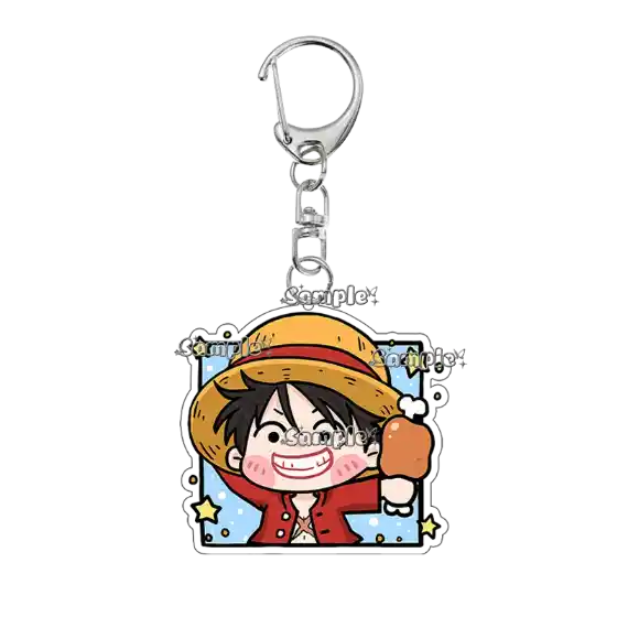 Fashion Roronoa Zoro Nami Luffy Q Version Anime Characters Acrylic Keychain Cartoon Cute Móc Treo Đeo Thoại, Standee, Móc Khoá In Theo Yêu Cầu, Chất Liệu Mica Dày 4mm, Kích Thước 5.5 Cm, Có In Test Mẫu