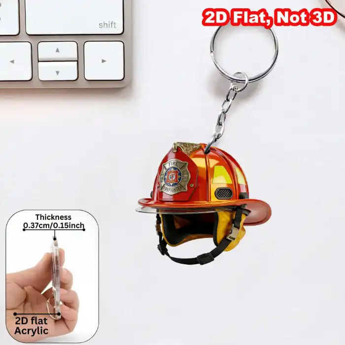 firefighter-helmet-keychain-2d-flat-acry-var3-1789639750971-656 Firefighter Helmet Keychain 2d Flat Acrylic Pendant Firemen Themed Ornament Hanging Móc Treo Đeo Thoại, Standee, Móc Khoá In Theo Yêu Cầu, Chất Liệu Mica Dày 4mm, Kích Thước 5.5 Cm, Có In Test Mẫu