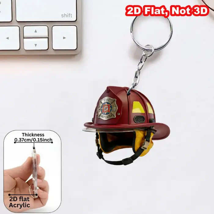 firefighter-helmet-keychain-2d-flat-acry-var7-1789639820663-670 Firefighter Helmet Keychain 2d Flat Acrylic Pendant Firemen Themed Ornament Hanging Móc Treo Đeo Thoại, Standee, Móc Khoá In Theo Yêu Cầu, Chất Liệu Mica Dày 4mm, Kích Thước 5.5 Cm, Có In Test Mẫu