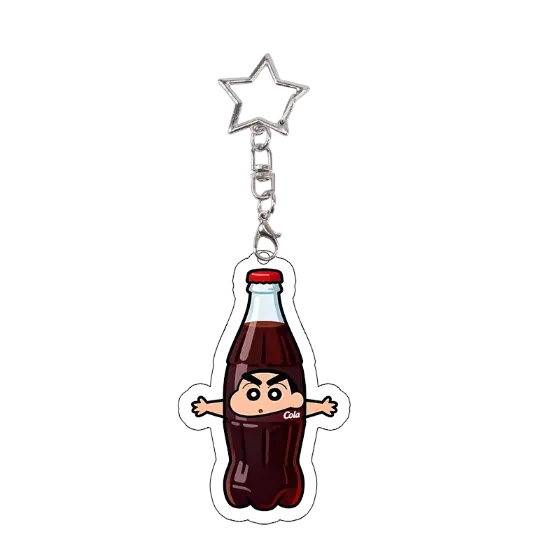 Food Theme Crayon Shin-chan Acrylic Keychain Student Exquisite Decoration Accessories Keyring Móc Treo Đeo Thoại, Standee, Móc Khoá In Theo Yêu Cầu, Chất Liệu Mica Dày 4mm, Kích Thước 5.5 Cm, Có In Test Mẫu
