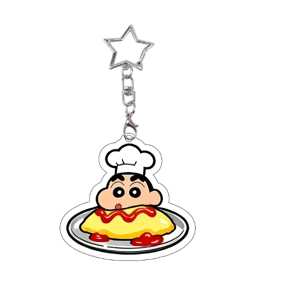 food-theme-crayon-shinchan-acrylic-keych-var3-1789646634373-142 Food Theme Crayon Shin-chan Acrylic Keychain Student Exquisite Decoration Accessories Keyring Móc Treo Đeo Thoại, Standee, Móc Khoá In Theo Yêu Cầu, Chất Liệu Mica Dày 4mm, Kích Thước 5.5 Cm, Có In Test Mẫu