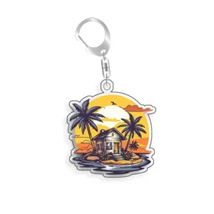 For Dragon Ball Supey Holy Water Namekian Spaceship Kame House Acrylic Selfmade Cartoon Anime Móc Treo Đeo Thoại, Standee, Móc Khoá In Theo Yêu Cầu, Chất Liệu Mica Dày 4mm, Kích Thước 5.5 Cm, Có In Test Mẫu