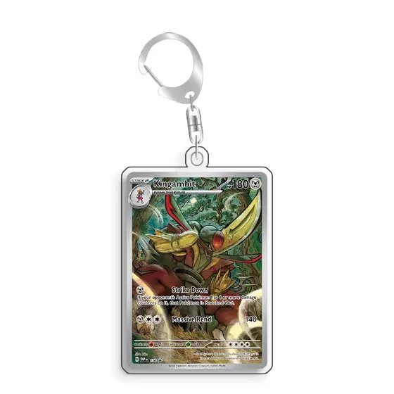 For Pokemon Card Display Ptcg Kingambit Art Display Anime Keychain Game Collectibles Art Fans Móc Treo Đeo Thoại, Standee, Móc Khoá In Theo Yêu Cầu, Chất Liệu Mica Dày 4mm, Kích Thước 5.5 Cm, Có In Test Mẫu