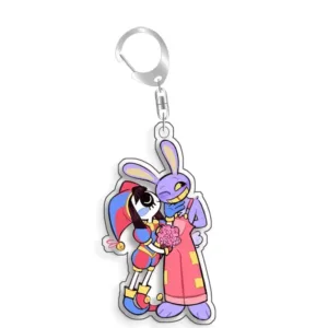For The Amazing Digital Circus Jax Pomni Ragatha Kinger Gangle Acrylic Selfmade Cute Cartoon Móc Treo Đeo Thoại, Standee, Móc Khoá In Theo Yêu Cầu, Chất Liệu Mica Dày 4mm, Kích Thước 5.5 Cm, Có In Test Mẫu