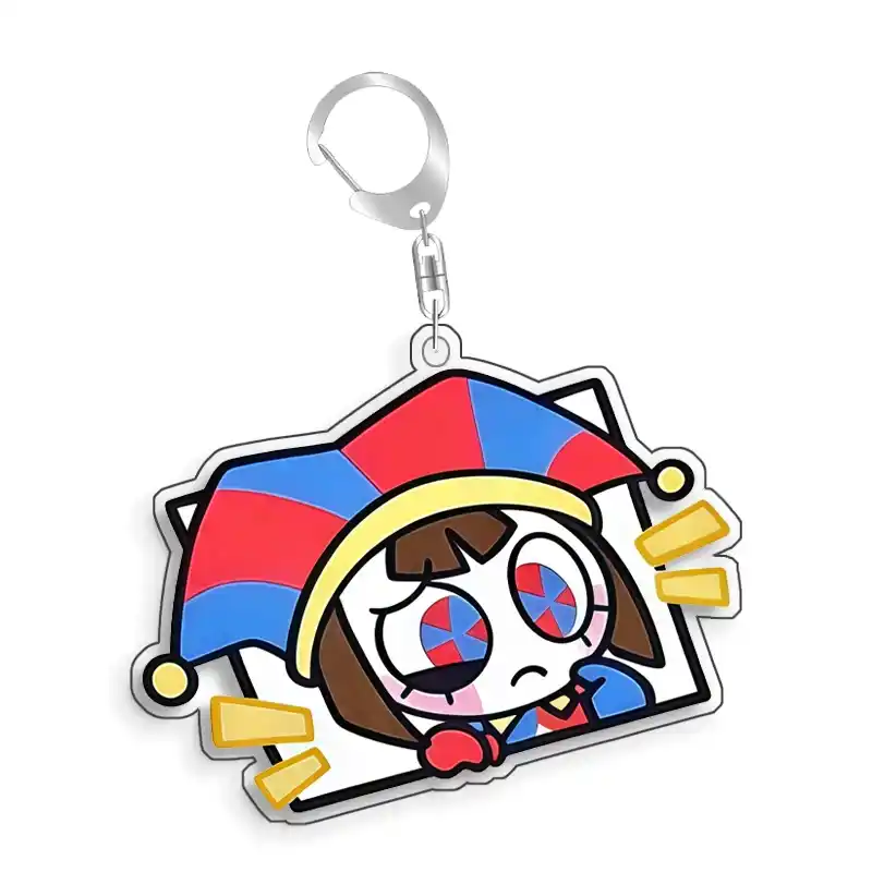 For The Amazing Digital Circus Kaufmo Gangle Ragatha Caine Acrylic Selfmade Cute Cartoon Móc Treo Đeo Thoại, Standee, Móc Khoá In Theo Yêu Cầu, Chất Liệu Mica Dày 4mm, Kích Thước 5.5 Cm, Có In Test Mẫu