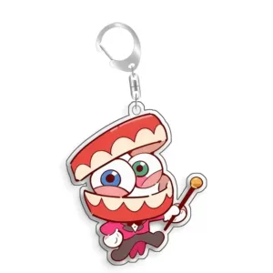 For The Amazing Digital Circus Kinger Gangle Kanfmo Zooble Acrylic Selfmade Cute Cartoon Móc Treo Đeo Thoại, Standee, Móc Khoá In Theo Yêu Cầu, Chất Liệu Mica Dày 4mm, Kích Thước 5.5 Cm, Có In Test Mẫu