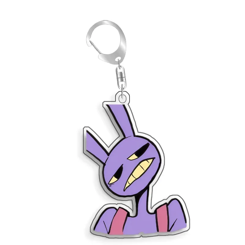 For The Amazing Digital Circus Pomni Jax Ragatha Kinger Caine Acrylic Selfmade Cute Cartoon Móc Treo Đeo Thoại, Standee, Móc Khoá In Theo Yêu Cầu, Chất Liệu Mica Dày 4mm, Kích Thước 5.5 Cm, Có In Test Mẫu