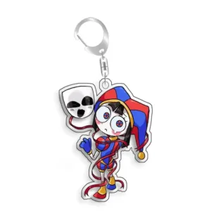For The Amazing Digital Circus Pomni Jax Ragatha Kinger Caine Acrylic Selfmade Cute Cartoon Móc Treo Đeo Thoại, Standee, Móc Khoá In Theo Yêu Cầu, Chất Liệu Mica Dày 4mm, Kích Thước 5.5 Cm, Có In Test Mẫu