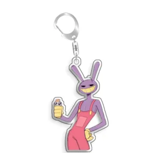 For The Amazing Digital Circus Pomni Jax Ragatha Kinger Caine Acrylic Selfmade Cute Cartoon Móc Treo Đeo Thoại, Standee, Móc Khoá In Theo Yêu Cầu, Chất Liệu Mica Dày 4mm, Kích Thước 5.5 Cm, Có In Test Mẫu