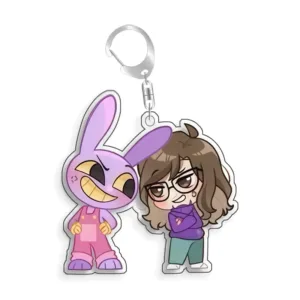 For The Amazing Digital Circus Ragatha Kaufmo Gangle Pomni Acrylic Selfmade Cute Cartoon Móc Treo Đeo Thoại, Standee, Móc Khoá In Theo Yêu Cầu, Chất Liệu Mica Dày 4mm, Kích Thước 5.5 Cm, Có In Test Mẫu