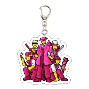 Forsaken-guest 1337 Noob Shedletsky Acrylic Keychains Charm Keyrings Chain Bag Accessories Móc Treo Đeo Thoại, Standee, Móc Khoá In Theo Yêu Cầu, Chất Liệu Mica Dày 4mm, Kích Thước 5.5 Cm, Có In Test Mẫu