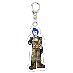 Forsaken-guest 1337 Noob Shedletsky Acrylic Keychains Charm Keyrings Chain Bag Accessories Móc Treo Đeo Thoại, Standee, Móc Khoá In Theo Yêu Cầu, Chất Liệu Mica Dày 4mm, Kích Thước 5.5 Cm, Có In Test Mẫu