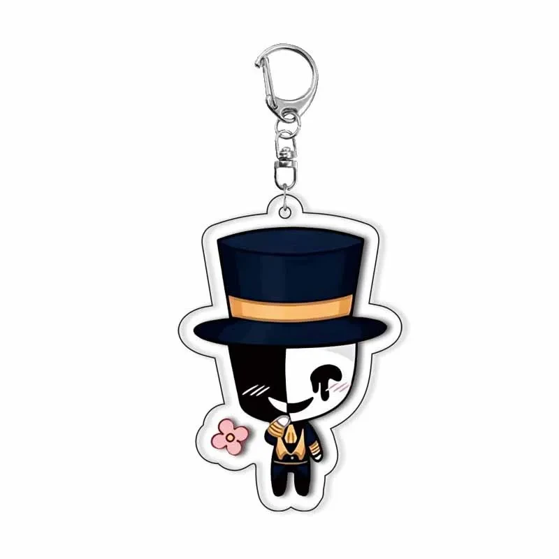Freak Circus Acrylic Keychain Cute Animation Backpack Decoration Pierrot Harlequin Keyring Móc Treo Đeo Thoại, Standee, Móc Khoá In Theo Yêu Cầu, Chất Liệu Mica Dày 4mm, Kích Thước 5.5 Cm, Có In Test Mẫu