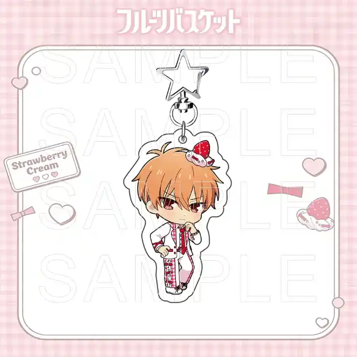 fruits-basket-acrylic-keychain-strawberr-var3-1789556476845-26 Fruits Basket Acrylic Keychain, Strawberry Cream Theme Charm, Tohru Honda Kyo Yuki Sohma Móc Treo Đeo Thoại, Standee, Móc Khoá In Theo Yêu Cầu, Chất Liệu Mica Dày 4mm, Kích Thước 5.5 Cm, Có In Test Mẫu