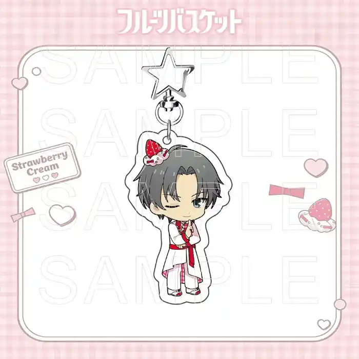 fruits-basket-acrylic-keychain-strawberr-var7-1789556545751-3 Fruits Basket Acrylic Keychain, Strawberry Cream Theme Charm, Tohru Honda Kyo Yuki Sohma Móc Treo Đeo Thoại, Standee, Móc Khoá In Theo Yêu Cầu, Chất Liệu Mica Dày 4mm, Kích Thước 5.5 Cm, Có In Test Mẫu