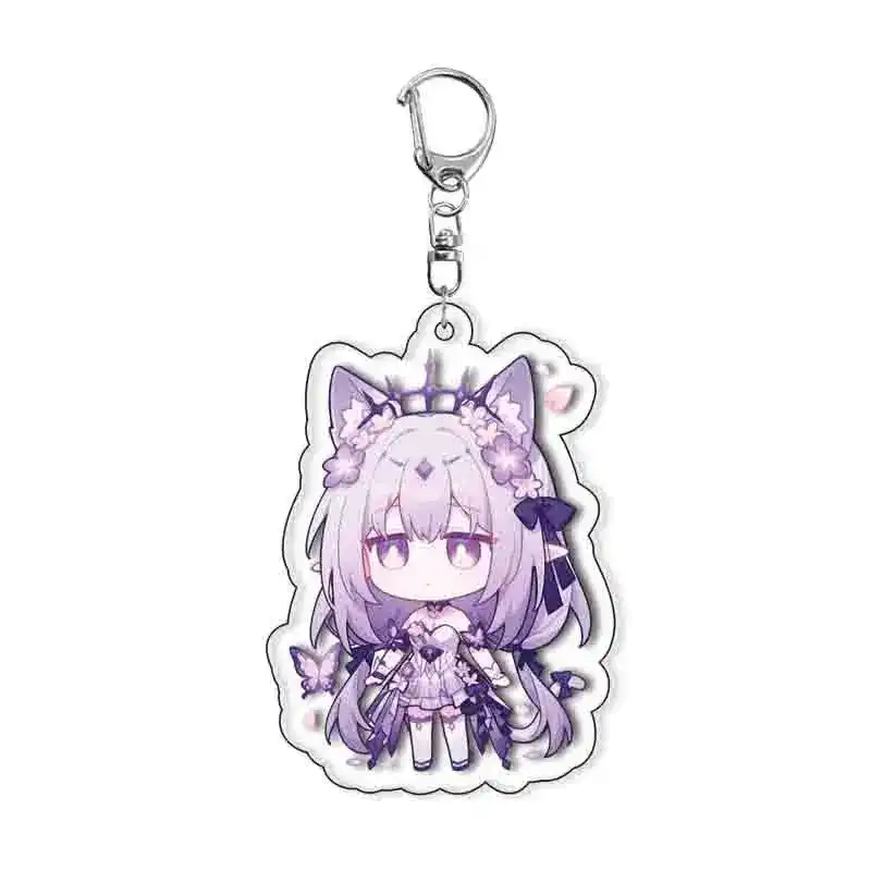 Funny Cartoon Game Honkai: Star Rail Q Version Character Castorice Acrylic Keychain Pendant Móc Treo Đeo Thoại, Standee, Móc Khoá In Theo Yêu Cầu, Chất Liệu Mica Dày 4mm, Kích Thước 5.5 Cm, Có In Test Mẫu