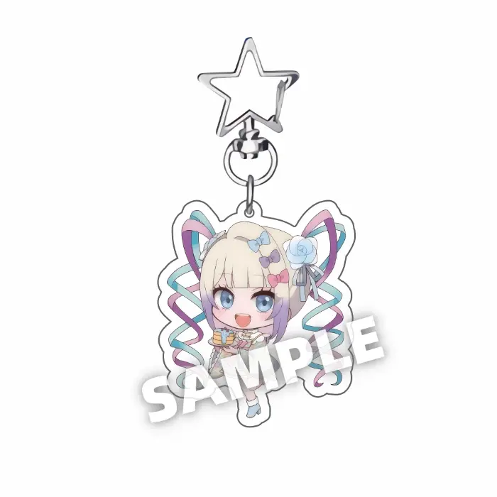 Game Needy Girl Overdose Rain Ame Kange Cosplay Acrylic Keychain Heart Pendant Keyring Key Móc Treo Đeo Thoại, Standee, Móc Khoá In Theo Yêu Cầu, Chất Liệu Mica Dày 4mm, Kích Thước 5.5 Cm, Có In Test Mẫu