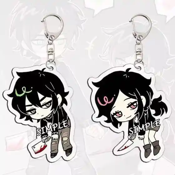 Game The Coffin Of Andy And Leyley Cosplay Keychain Keyring Kawaii Acrylic 2pcs/set Key Chain Móc Treo Đeo Thoại, Standee, Móc Khoá In Theo Yêu Cầu, Chất Liệu Mica Dày 4mm, Kích Thước 5.5 Cm, Có In Test Mẫu