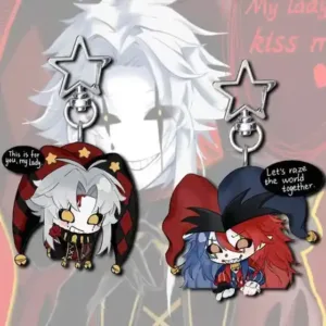 Game The Freak Circus Pierrot Cosplay Keychain Kawaii Acrylic Joker Clown Pendant Keyring Key Móc Treo Đeo Thoại, Standee, Móc Khoá In Theo Yêu Cầu, Chất Liệu Mica Dày 4mm, Kích Thước 5.5 Cm, Có In Test Mẫu Game The Freak Circus Pierrot Cosplay Keychain Kawaii Acrylic Joker Clown Pendant Keyring Key Móc Treo Đeo Thoại, Standee, Móc Khoá In Theo Yêu Cầu, Chất Liệu Mica Dày 4mm, Kích Thước 5.5 Cm, Có In Test Mẫu