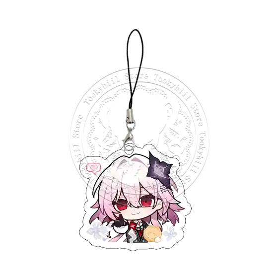 Genshin Impact Acrylic Keychain Cosplay Props Game Characters Pendant Q Version Zhongli Móc Treo Đeo Thoại, Standee, Móc Khoá In Theo Yêu Cầu, Chất Liệu Mica Dày 4mm, Kích Thước 5.5 Cm, Có In Test Mẫu