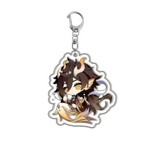 Genshin Impact Furina Navia Neuvillette Nahida Beelzebul Hu Tao Keychain Anime Game Backpack Móc Treo Đeo Thoại, Standee, Móc Khoá In Theo Yêu Cầu, Chất Liệu Mica Dày 4mm, Kích Thước 5.5 Cm, Có In Test Mẫu