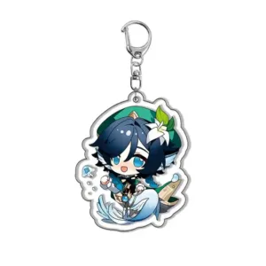 Genshin Impact Furina Navia Neuvillette Nahida Beelzebul Hu Tao Keychain Anime Game Backpack Móc Treo Đeo Thoại, Standee, Móc Khoá In Theo Yêu Cầu, Chất Liệu Mica Dày 4mm, Kích Thước 5.5 Cm, Có In Test Mẫu