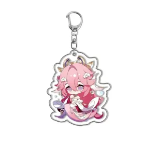 Genshin Impact Furina Navia Neuvillette Nahida Beelzebul Hu Tao Keychain Anime Game Backpack Móc Treo Đeo Thoại, Standee, Móc Khoá In Theo Yêu Cầu, Chất Liệu Mica Dày 4mm, Kích Thước 5.5 Cm, Có In Test Mẫu