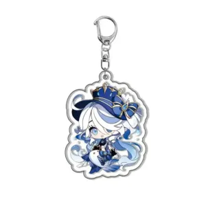 Genshin Impact Furina Navia Neuvillette Nahida Beelzebul Hu Tao Keychain Anime Game Backpack Móc Treo Đeo Thoại, Standee, Móc Khoá In Theo Yêu Cầu, Chất Liệu Mica Dày 4mm, Kích Thước 5.5 Cm, Có In Test Mẫu