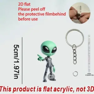 Green Alien Keychain 2d Science Fiction Acrylic Hanging Ornament Car Pendant Backpack Wallet Móc Treo Đeo Thoại, Standee, Móc Khoá In Theo Yêu Cầu, Chất Liệu Mica Dày 4mm, Kích Thước 5.5 Cm, Có In Test Mẫu Green Alien Keychain 2d Science Fiction Acrylic Hanging Ornament Car Pendant Backpack Wallet Móc Treo Đeo Thoại, Standee, Móc Khoá In Theo Yêu Cầu, Chất Liệu Mica Dày 4mm, Kích Thước 5.5 Cm, Có In Test Mẫu