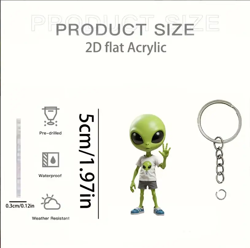 green-alien-keychain-2d-science-fiction-var7-1789474108686-494 Green Alien Keychain 2d Science Fiction Acrylic Hanging Ornament Car Pendant Backpack Wallet Móc Treo Đeo Thoại, Standee, Móc Khoá In Theo Yêu Cầu, Chất Liệu Mica Dày 4mm, Kích Thước 5.5 Cm, Có In Test Mẫu