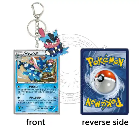 Greninja Acrylic Keychain Tag Team Gx Cards Collection Game Bag Pendant Keyring Double Sided Móc Treo Đeo Thoại, Standee, Móc Khoá In Theo Yêu Cầu, Chất Liệu Mica Dày 4mm, Kích Thước 5.5 Cm, Có In Test Mẫu