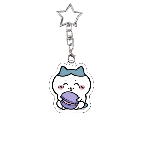 Hachiware Acrylic Keychain Exquisite Student Anime Cartoon Usagi Girl Kawaii Bag Decor Móc Treo Đeo Thoại, Standee, Móc Khoá In Theo Yêu Cầu, Chất Liệu Mica Dày 4mm, Kích Thước 5.5 Cm, Có In Test Mẫu
