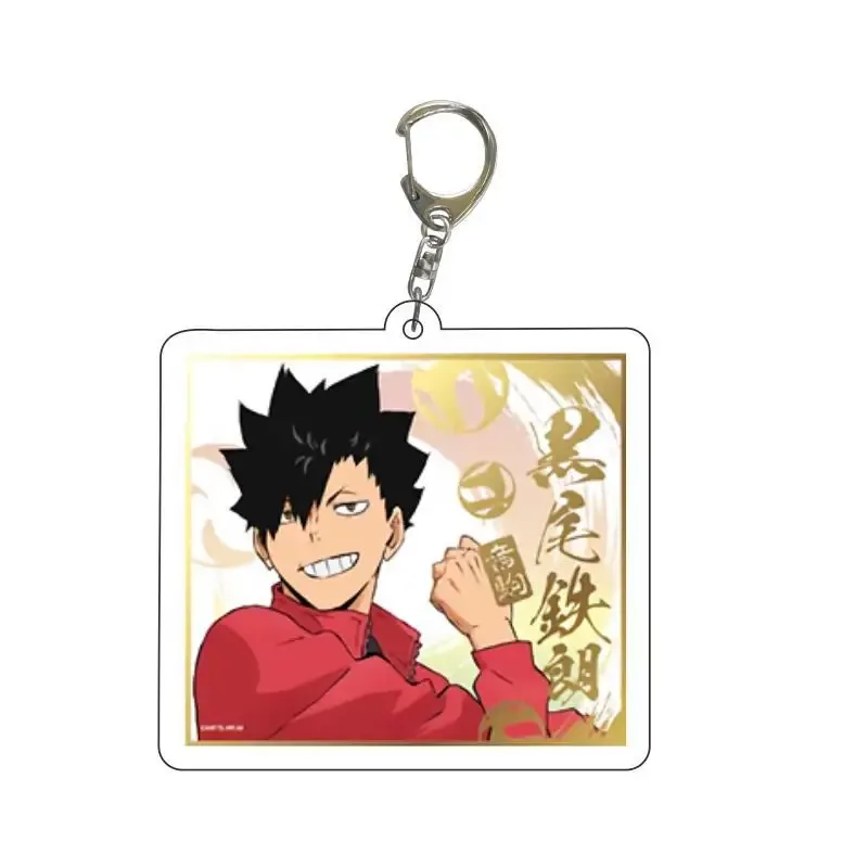 Haikyuu!! Anime Acrylic Keychain Jewelry Friends Key Chain Campus Related Products Creativity Móc Treo Đeo Thoại, Standee, Móc Khoá In Theo Yêu Cầu, Chất Liệu Mica Dày 4mm, Kích Thước 5.5 Cm, Có In Test Mẫu
