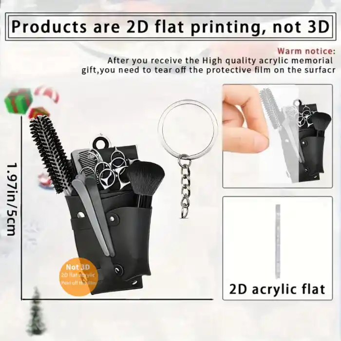 hairdresser-equipment-pendant-keychain-c-var3-1789468372867-863 Hairdresser Equipment Pendant Keychain Coiffeur Themed 2d Flat Acrylic Ornament Charms Móc Treo Đeo Thoại, Standee, Móc Khoá In Theo Yêu Cầu, Chất Liệu Mica Dày 4mm, Kích Thước 5.5 Cm, Có In Test Mẫu