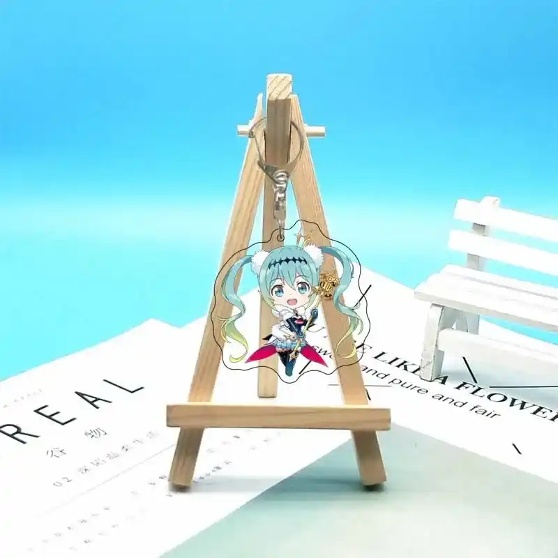 Hatsune Miku Anime Acrylic Cute Figure Bag Charms Key Ring Keychain Pendant Car Friends Móc Treo Đeo Thoại, Standee, Móc Khoá In Theo Yêu Cầu, Chất Liệu Mica Dày 4mm, Kích Thước 5.5 Cm, Có In Test Mẫu