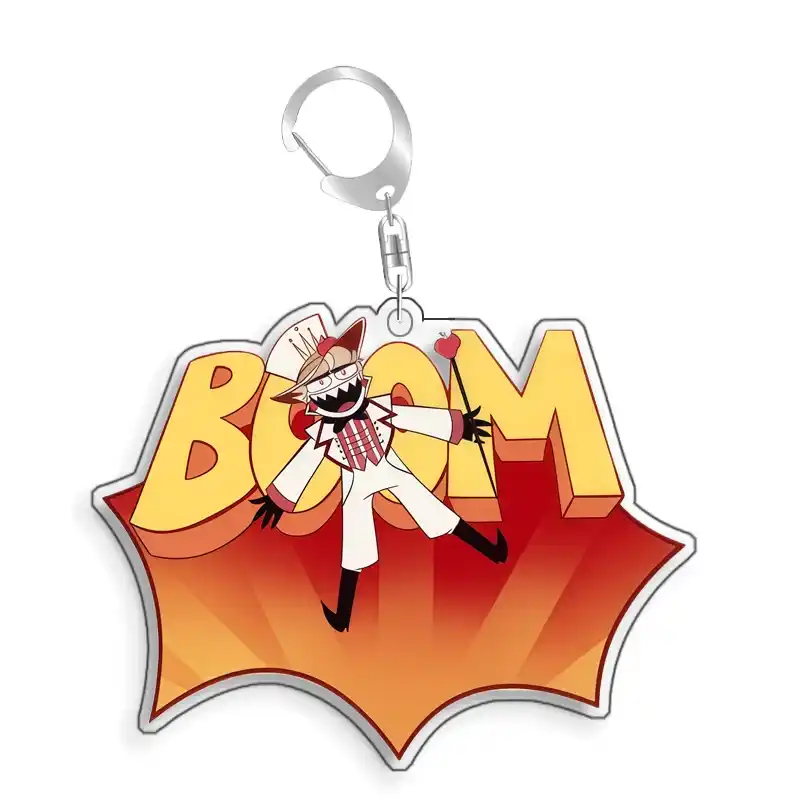 Hazbin Hotel Charlie Vaggie Alastor Blitzo Lucifer Homemade Acrylic Keychain Pendant Bag Móc Treo Đeo Thoại, Standee, Móc Khoá In Theo Yêu Cầu, Chất Liệu Mica Dày 4mm, Kích Thước 5.5 Cm, Có In Test Mẫu