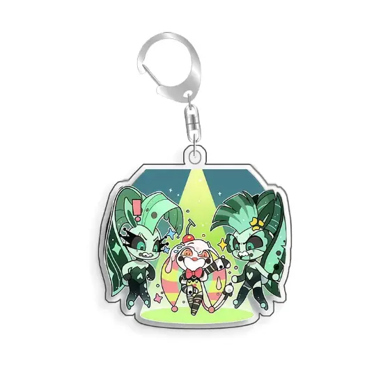 hazbin-hotel-millee-blitzo-vox-fizzaroll-var7-1789557196089-558 Hazbin Hotel Millee Blitzo Vox Fizzarolli Acrylic Selfmade Keychain Cute Backpack Pendant Key Móc Treo Đeo Thoại, Standee, Móc Khoá In Theo Yêu Cầu, Chất Liệu Mica Dày 4mm, Kích Thước 5.5 Cm, Có In Test Mẫu