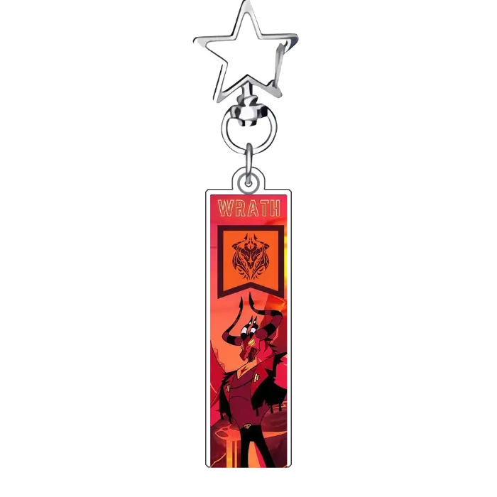 High Quality Cartoon Adorable Acrylic Keychain For Helluva Boss Character Cartoon Backpack Móc Treo Đeo Thoại, Standee, Móc Khoá In Theo Yêu Cầu, Chất Liệu Mica Dày 4mm, Kích Thước 5.5 Cm, Có In Test Mẫu