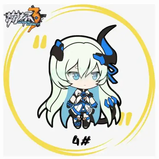 Honkai Impact 3 Acrylic Brooch Funny Anime Key Ring Woman Kids Keyring Man Girls Yae Sakura Móc Treo Đeo Thoại, Standee, Móc Khoá In Theo Yêu Cầu, Chất Liệu Mica Dày 4mm, Kích Thước 5.5 Cm, Có In Test Mẫu