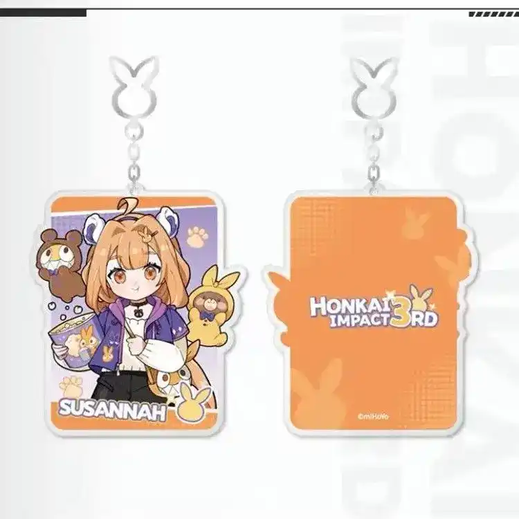 Honkai Impact 3rd Elysia Cute Little Girl Homu Key Chain Acrylic Figure Raiden Mei Bronya Móc Treo Đeo Thoại, Standee, Móc Khoá In Theo Yêu Cầu, Chất Liệu Mica Dày 4mm, Kích Thước 5.5 Cm, Có In Test Mẫu